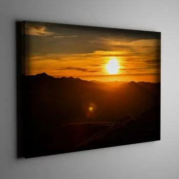 Obraz LED 45x30cm - zachód słońca
