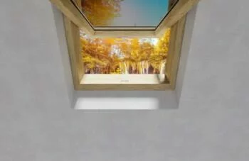 Fototapeta 3D - okno dachowe - obrazek 2