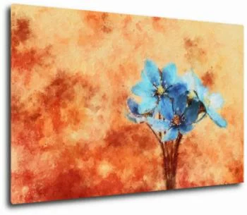 Obraz - niebieski bukiet kwiatów