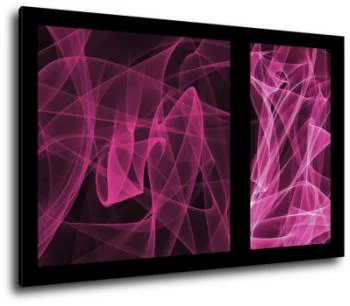 Obraz abstrakcja - różowe odcienie - obrazek 2