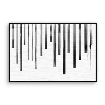 Obraz w czarnej ramie (aluminiowej) ściekająca farba - obrazek 2