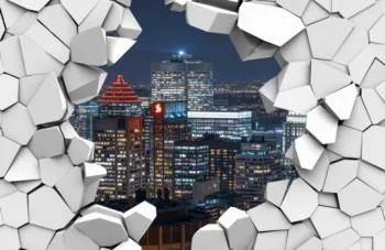Fototapeta 3D - Montreal nocą - obrazek 2