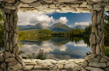 Fototapeta 3D piękny górski krajobraz