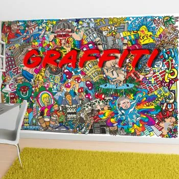 Fototapeta młodzieżowa 3D - GRAFFITI