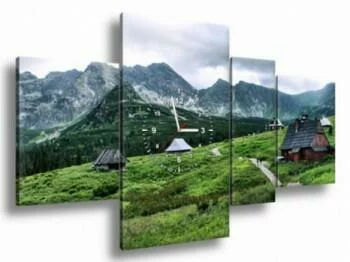 Obraz z zegarem - góry Tatry