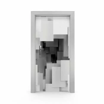 Naklejka na drzwi - tajemne przejście