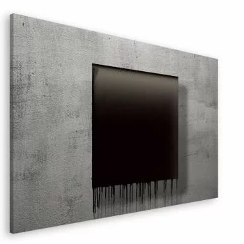 Duży obraz 150x100cm - czarna farba