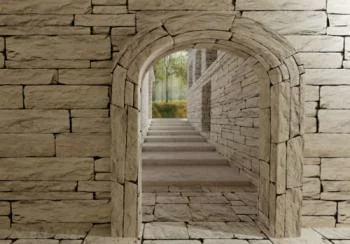 Fototapeta 3D - wyjście z pokoju - obrazek 2