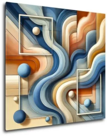 Obrazy - Dynamiczna abstrakcja geometryczna - obrazek 2