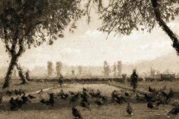 Obraz - park sepia - obrazek 2
