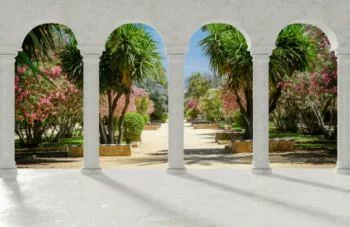 Fototapeta 3D widok na ogród