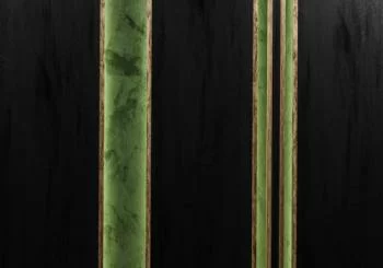 Fototapeta - czarno-zielone panele