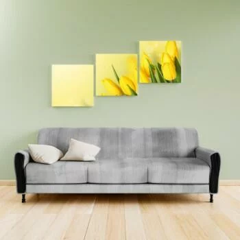 Obraz żółte tulipany