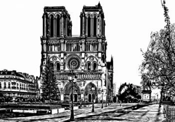 Fototapeta - katedra Notre-Dame - obrazek 2
