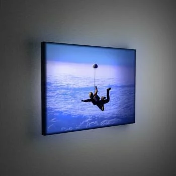 Obraz podświetlany LED - skok