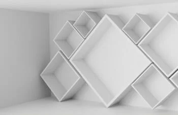 Fototapeta 3D przestrzenne półki - obrazek 2