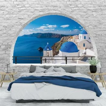 Fototapeta na wymiar - widok na Santorini