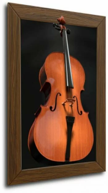 Obraz 3D - skrzypce