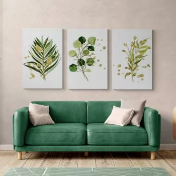 Obrazy - zestaw zielone rośliny I