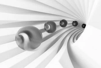 Fototapeta do sypialni 3D - spiralny tunel