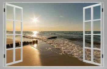 Fototapeta 3D wyjście na plażę - obrazek 2