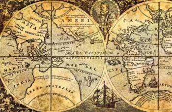 Fototapeta na wymiar - stara mapa