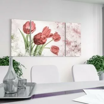 Duży obraz na płótnie -tulipany
