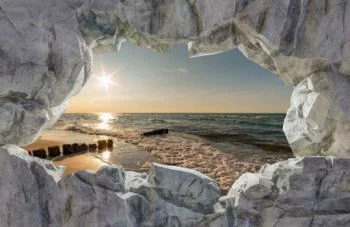 Fototapeta 3D widok na morze - obrazek 2