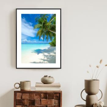 Plakat w ramie - tropikalna wyspa malediwy