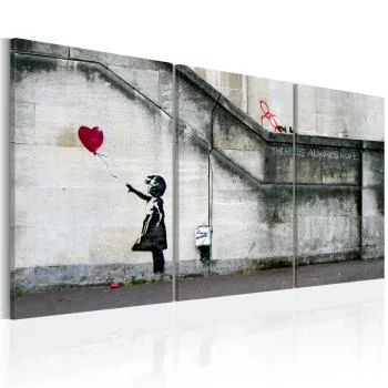 Obraz - Zawsze jest nadzieja (Banksy) - tryptyk