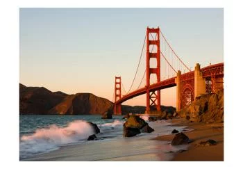 Fototapeta wodoodporna - Most Golden Gate - zachód słońca; San Francisco - obrazek 2