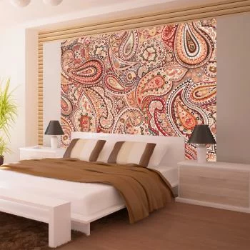 Fototapeta wodoodporna - Nuta orientu - tło z mieszanką kolorowych ornamentów w stylu retro