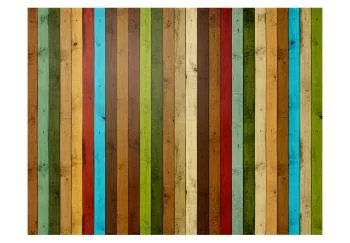 Fototapeta - Wooden rainbow - obrazek 2