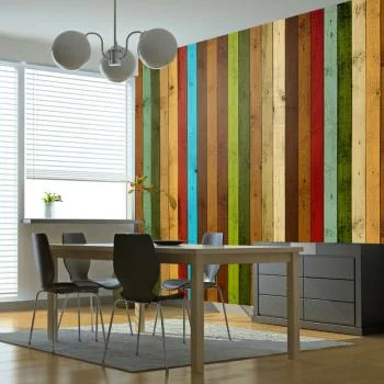 Fototapeta wodoodporna - Wooden rainbow