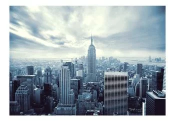 Fototapeta wodoodporna - Niebieski Nowy Jork - miejska architektura z Empire State Building - obrazek 2