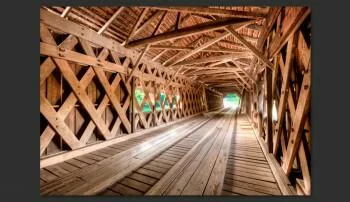 Fototapeta 3D Drewniany most - obrazek 2