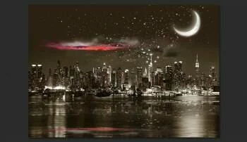 Fototapeta - Gwiezdna noc nad NY - obrazek 2