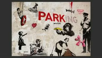 Fototapeta - Kolaż graffiti (Banksy)