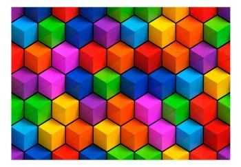 Fototapeta - Kolorowe pola geometryczne - obrazek 2