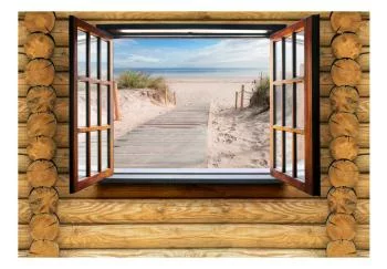 Fototapeta - Plaża za oknem - obrazek 2