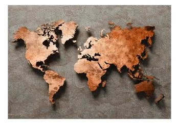 Fototapeta - Miedziana mapa - obrazek 2