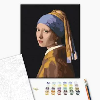 Obraz do samodzielnego malowania - Jan Vermeer – Dziewczyna z perłą