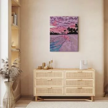 Obraz do samodzielnego malowania - Rajski zachód słońca - obrazek 5