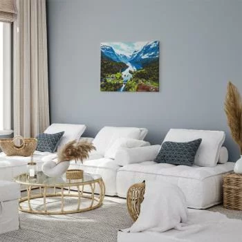 Obraz do samodzielnego malowania - Alpejska dolina - obrazek 5