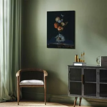 Obraz do samodzielnego malowania - Kosmiczny dom - obrazek 5