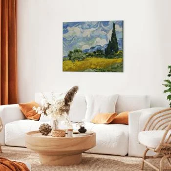 Obraz do samodzielnego malowania - Vincent Van Gogh – Pole pszenicy z cyprysami - obrazek 5