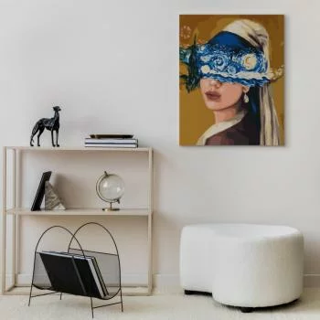 Obraz do samodzielnego malowania - Gwiaździsta noc przyciąga wzrok - obrazek 5