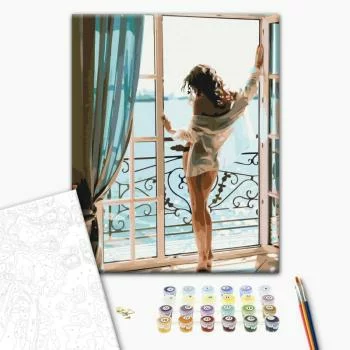 Obraz do samodzielnego malowania - Poranek pełen wrażeń