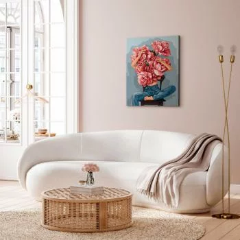 Obraz do samodzielnego malowania - Naręcze piwonii - obrazek 5