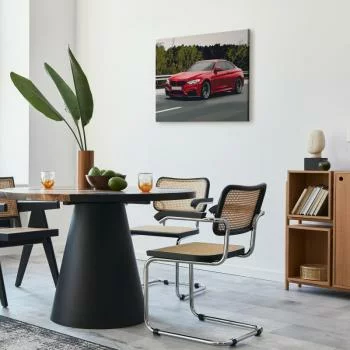 Obraz do samodzielnego malowania - Czerwony samochód - obrazek 5